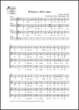Il bianco e dolce cigno SATB choral sheet music cover